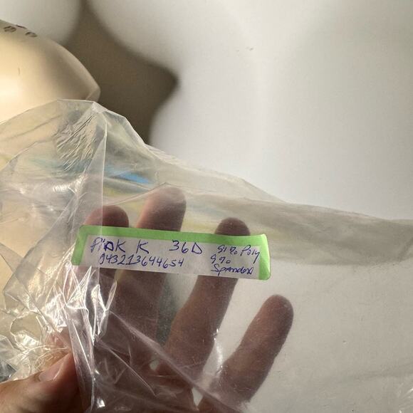 Pink K Women's Size 36D Bra Red Underwire Convertible Straps Push Up NWOT - Picture 7 of 7